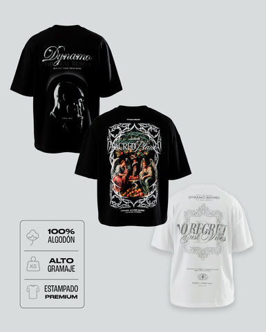 Pack 05 - Bestsellers - 3 Camisetas estampadas