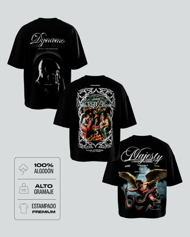 Pack 06 - Bestsellers - 3 Camisetas estampadas