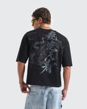 Camiseta Negra Boxy Rebel