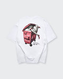 Camiseta Blanca Oversize Broke But Rich