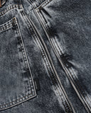 Bermuda Jort Negro Acid Zip