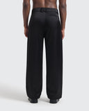 Pantalón Negro Satinado Wide Leg