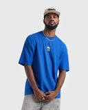 Camiseta Oversize Básica Azul