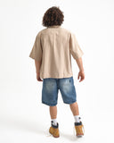 Camisa Boxy fit Beige Core