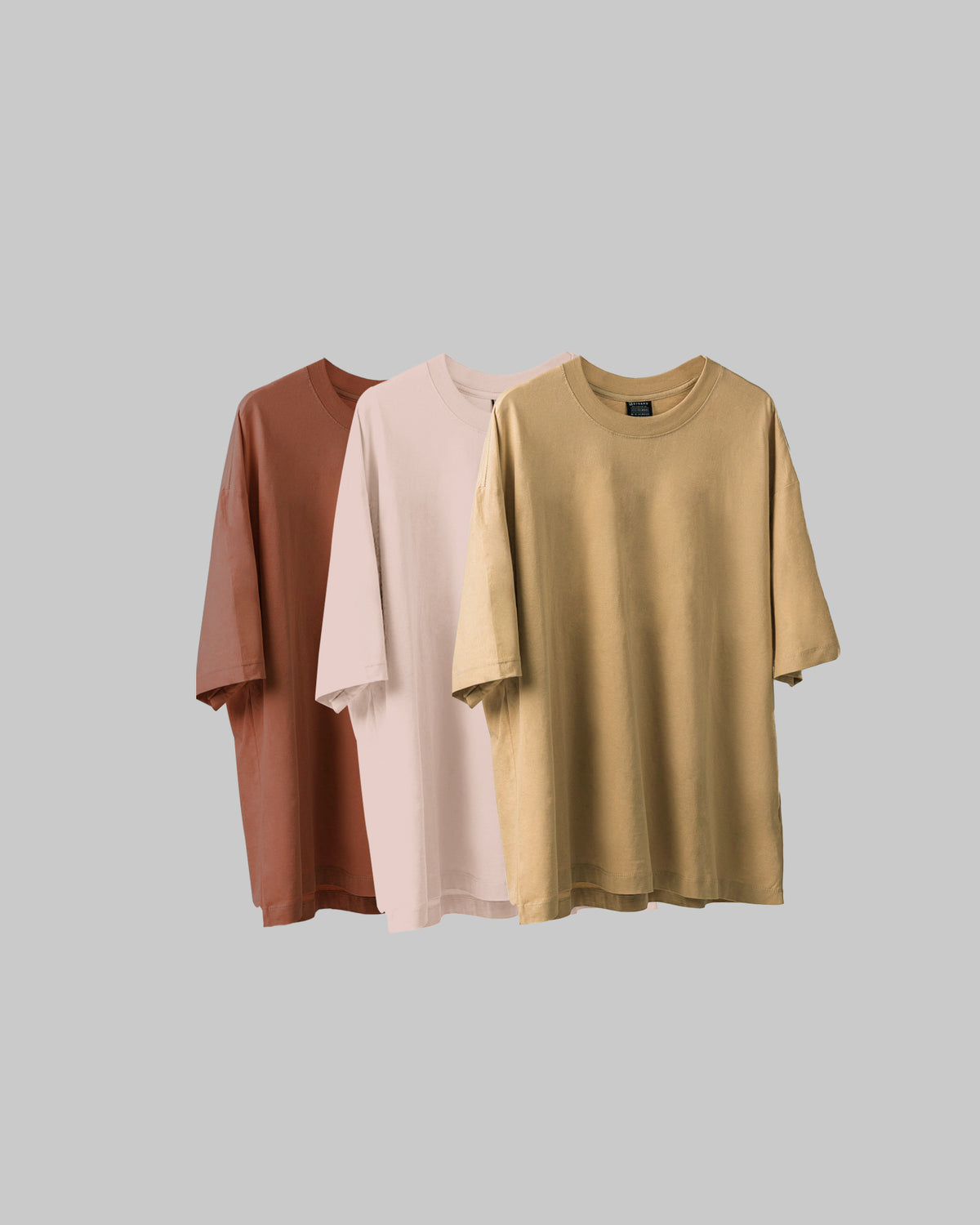 3 Camisetas Básicas Oversize - Pack X3 New Trend