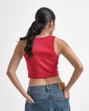 Crop Top Regular Street Red