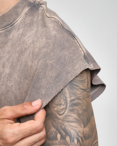 Camiseta Sin Mangas Boxy Washed