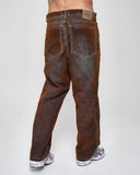 Jean Baggy Brown Washed