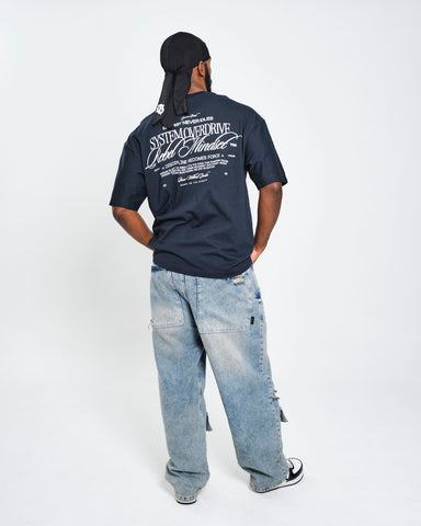 Camiseta Oversize Mindset Navy