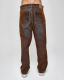 Jean Baggy Brown Washed