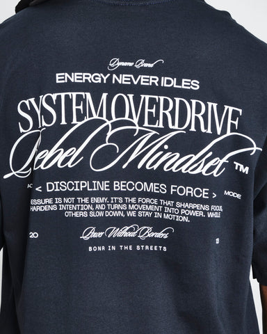 Camiseta Oversize Mindset Navy