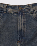 Jeans Baggy Azul Con Efecto Lavado