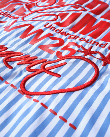 Camisa Boxy Graphic Stripe