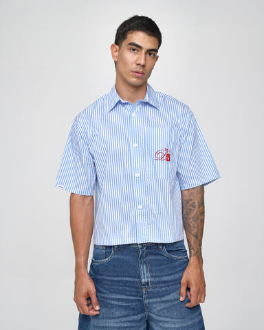 Camisa Boxy Graphic Stripe