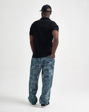 Polo Relaxed Fit Negro