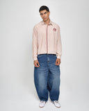 Camisa Boxy Contrast Beige
