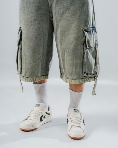 Bermuda Jorts Azul Tipo Cargo