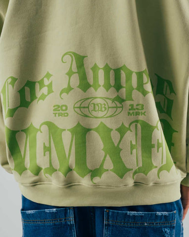 Buzo Oversize Para Hombre Verde tipo hoodie Con Cierre Decorativo Essentially