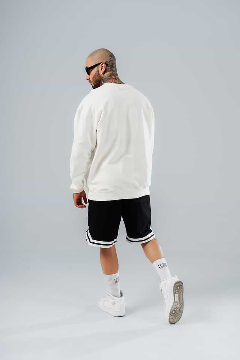 Buzo Oversize Para Hombre Blanco Dopamine