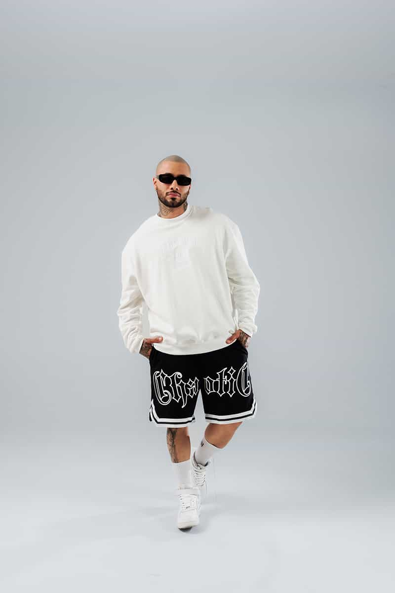 Buzo Oversize Para Hombre Blanco Dopamine