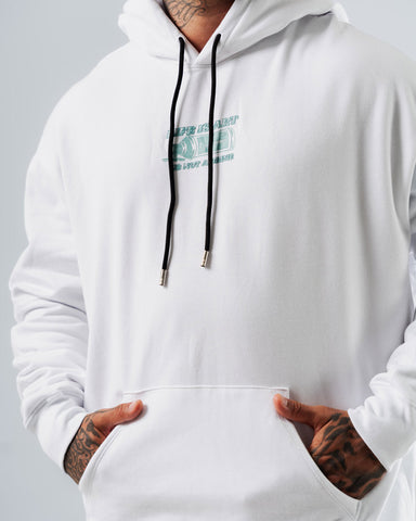 Buzo Oversize Para Hombre Blanco F*cking Art