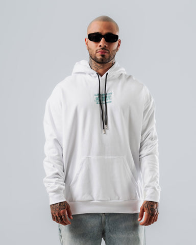 Buzo Oversize Para Hombre Blanco F*cking Art