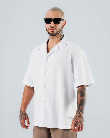 Camisa Para Hombre Oversize  Blanca Street Supply