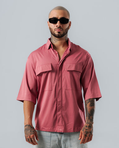 Camisa Para Hombre Oversize Palo de Rosa