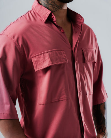 Camisa Para Hombre Oversize Palo de Rosa