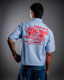 Camisa Boxy Graphic Stripe