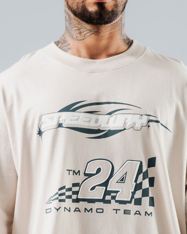 Camiseta Para Hombre Oversize Silver Sport