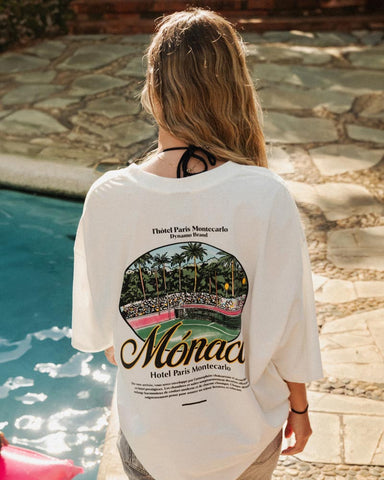 Camiseta Unisex Oversize Natural Monaco