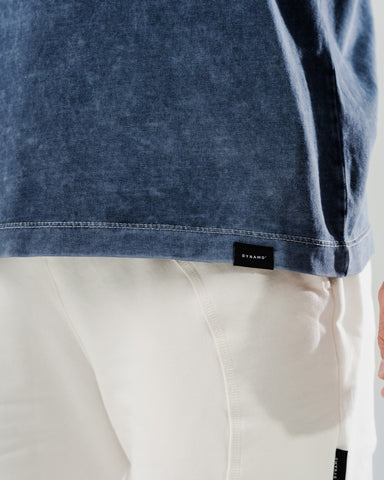 Camiseta Básica Oversize Alto Gramaje Azul