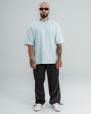 Camiseta Basica Oversize Azul Claro