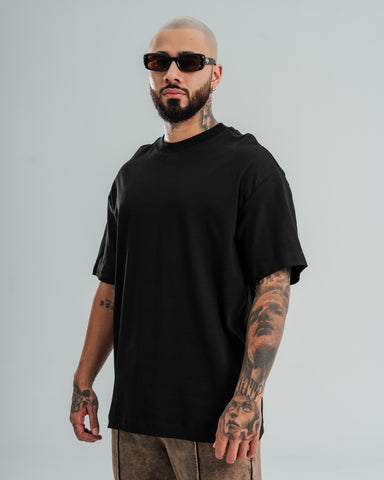 Camiseta Basica Regular Black - Tela Fria 200 GRS