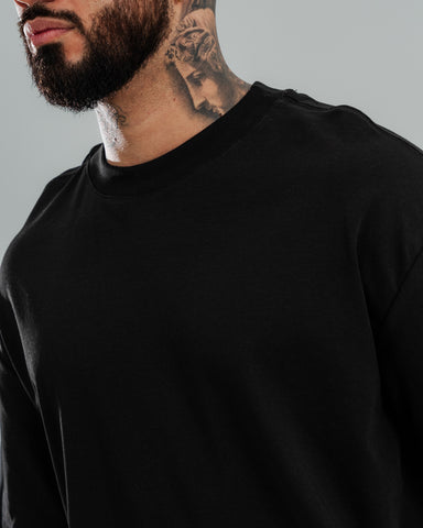 Camiseta Basica Regular Black - Tela Fria 200 GRS