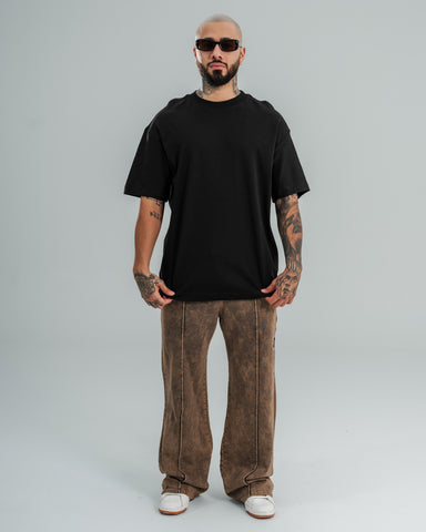 Camiseta Basica Regular Black - Tela Fria 200 GRS