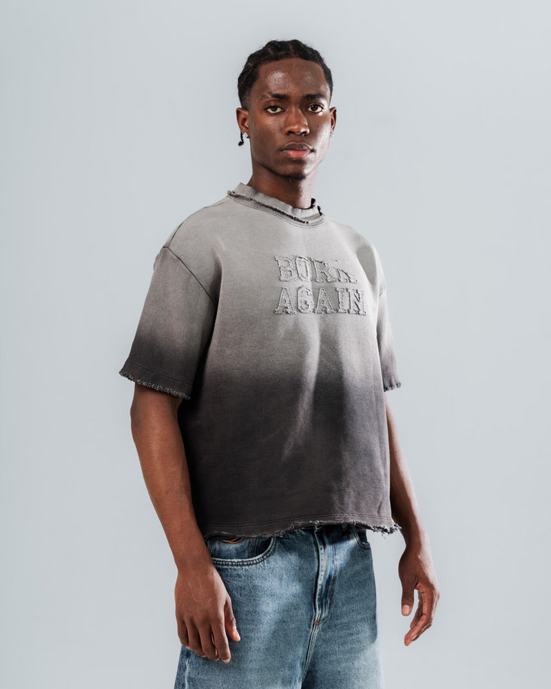 Camiseta Boxy Fit Acid Wash - Edición Born Again