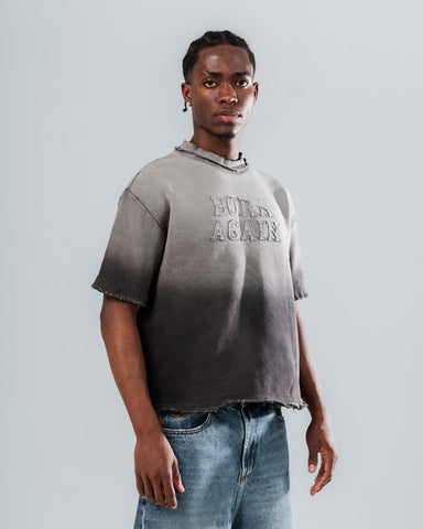 Camiseta Boxy Fit Acid Wash - Edición Born Again