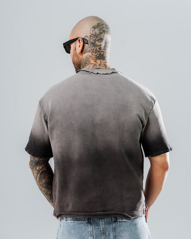 Camiseta Boxy Fit Acid Wash - Edición Born Again