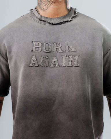 Camiseta Boxy Fit Acid Wash - Edición Born Again
