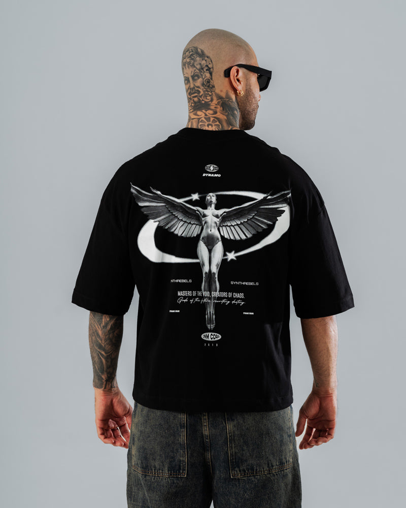 Camiseta Boxy Fit Ángel Cyborg