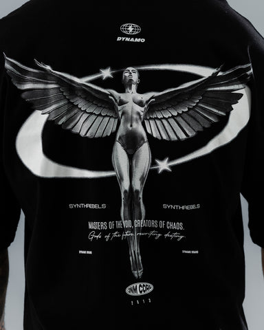 Camiseta Boxy Fit Ángel Cyborg