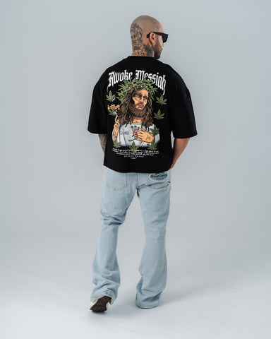 Camiseta Boxy Fit Legalize Vibes