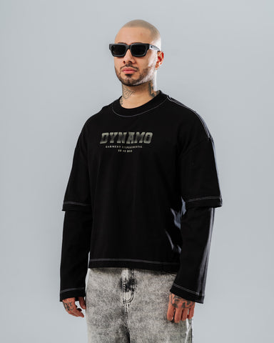 Camiseta Boxy Fit Manga Larga - Edición Born Again