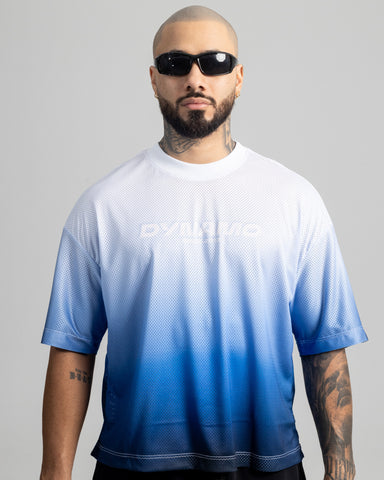 Camiseta Boxy Mesh Blue