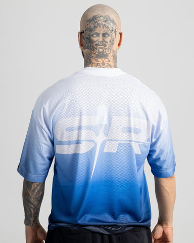 Camiseta Boxy Mesh Blue