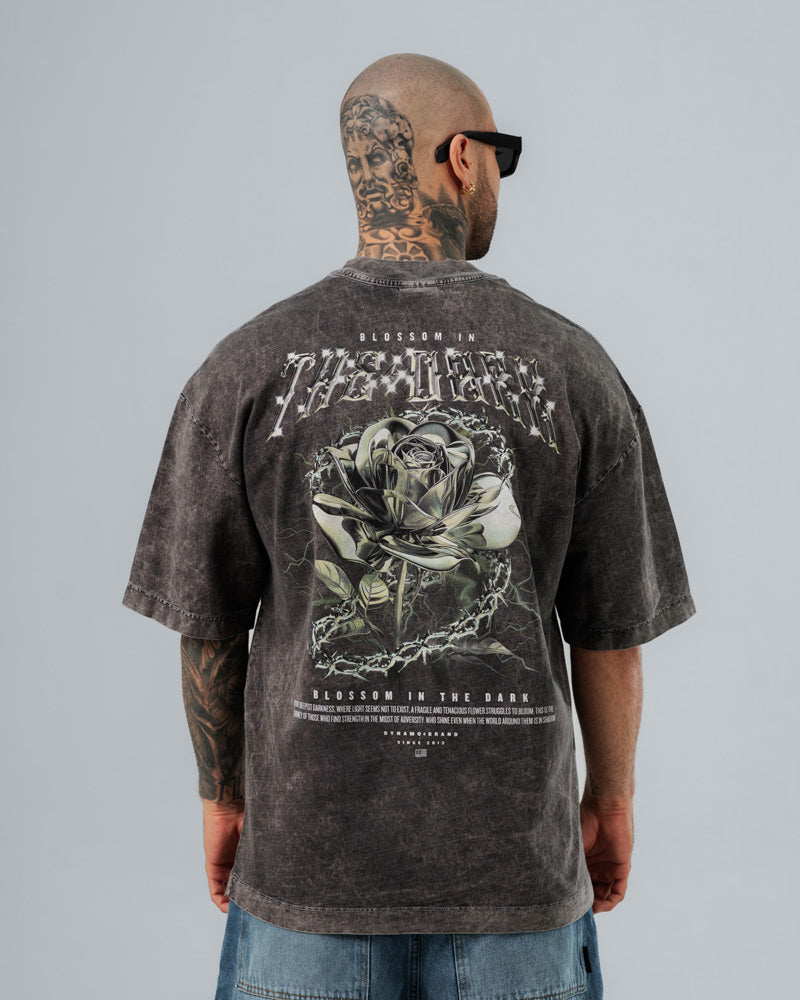 Camiseta Oversize Acid Wash The Dark