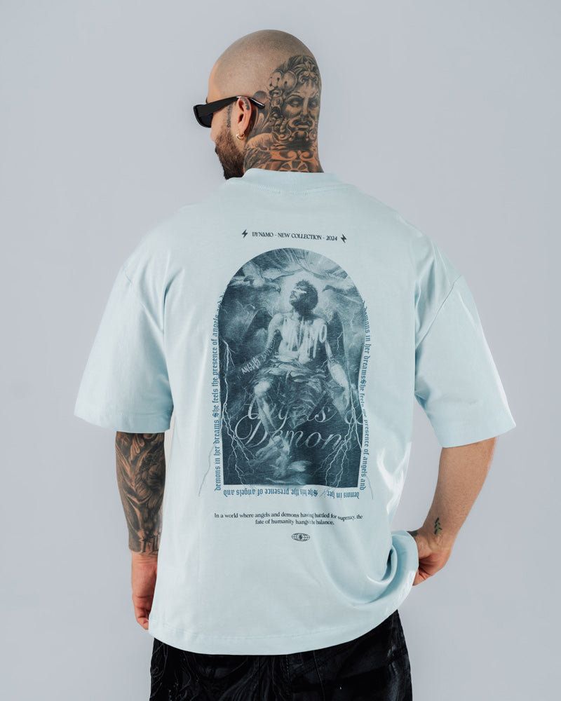 Camiseta Oversize Azul Claro Supremacy