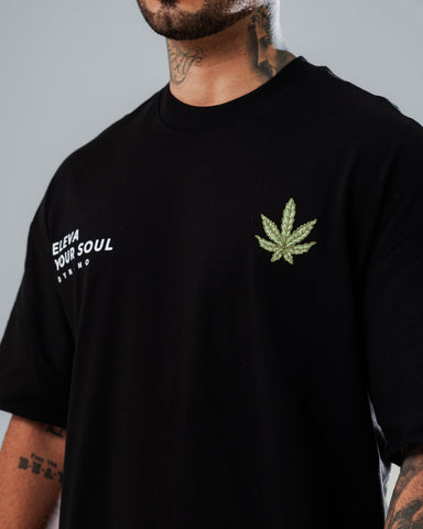 Camiseta Oversize Black Elevate Your Soul